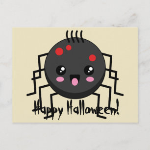 Cartes Pour Fêtes Annuelles Cute Kawaii Spider Ajouter son propre texte