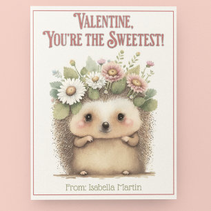 Cartes Pour Fêtes Annuelles Cute Kids Classroom Saint Valentin Sweet Hedgehog