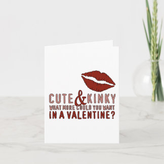 Cartes Pour Fêtes Annuelles Cute & Kinky Valentine Lips