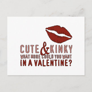 Cartes Pour Fêtes Annuelles Cute & Kinky Valentine Lips