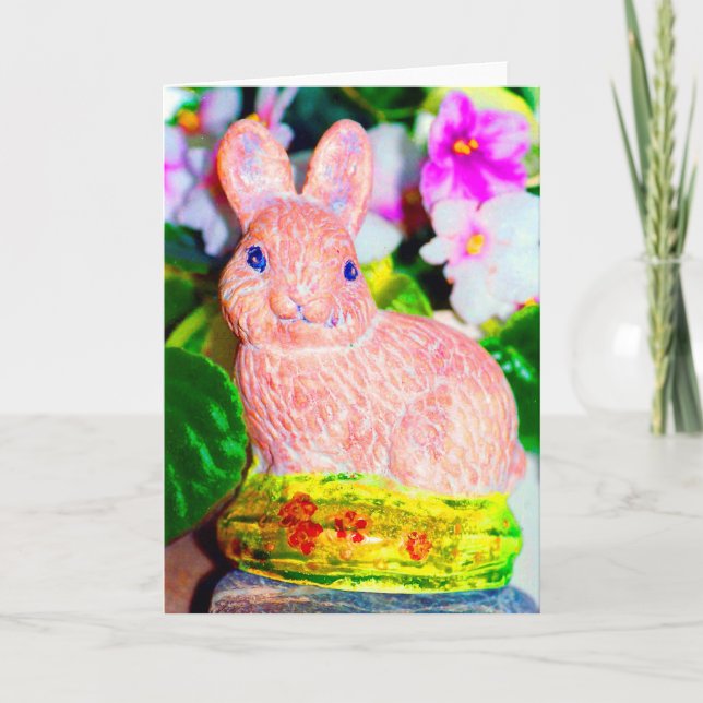 Cartes Pour Fêtes Annuelles Cute Kitschy Bunny Rabbit (Devant)