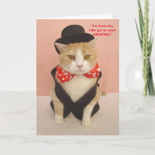 Cartes Pour Fêtes Annuelles Cute Kitty Valentine