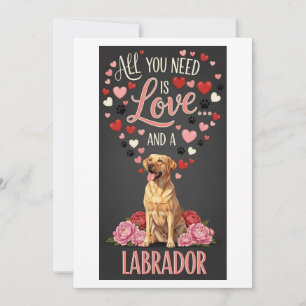 Cartes Pour Fêtes Annuelles Cute labrador Photo Cuddle pour la Saint-Valentin 