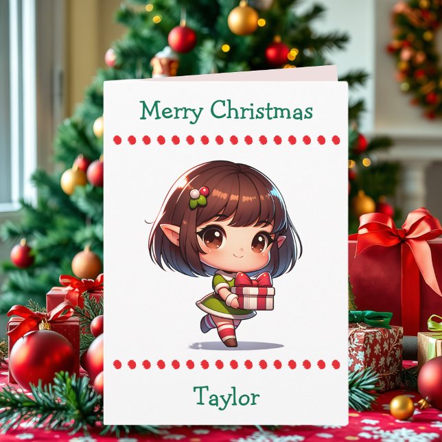 Cartes Pour Fêtes Annuelles Cute Merry Christmas Child's | Word Search Inside (Créateur téléchargé)