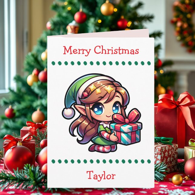 Cartes Pour Fêtes Annuelles Cute Merry Christmas Child's | Word Search Inside (Créateur téléchargé)