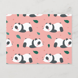 Cartes Pour Fêtes Annuelles Cute motif panda