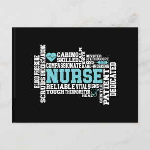 Cartes Pour Fêtes Annuelles Cute Nurse RN LVN École de soins infirmiers Médica