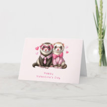 Cute Otter Couple dans Love Valentine's Day