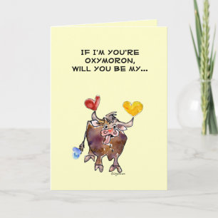 Cartes Pour Fêtes Annuelles Cute OXymoron Valentines Day Card
