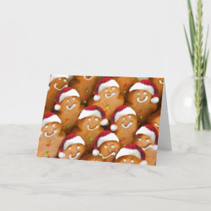 Cartes Pour Fêtes Annuelles Cute pain d'épices biscuit Joyeux Noël