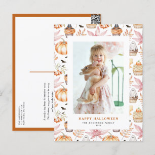 Cartes Pour Fêtes Annuelles Cute Pastel Éffrayant Cupcakes Happy Halloween Pho