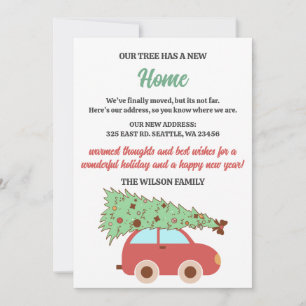 Cartes Pour Fêtes Annuelles Cute Retro Super sapin de Noël voiture Nous avons