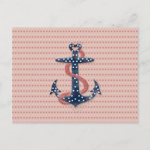 Cartes Pour Fêtes Annuelles Cute romantic valentines hearts anchor