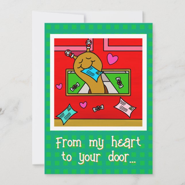 Cartes Pour Fêtes Annuelles Cute Snail Christmas Mail  (Devant)