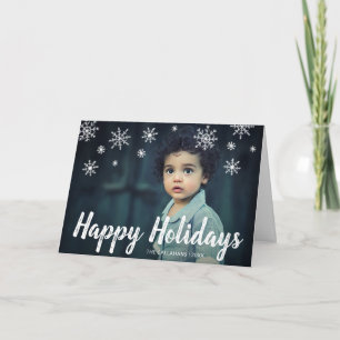 Cartes Pour Fêtes Annuelles Cute Snowflakes Photo Noël moderne