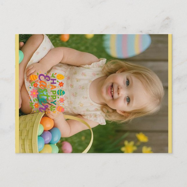 Cartes Pour Fêtes Annuelles Cute spring/Easter personalized photo (Devant)
