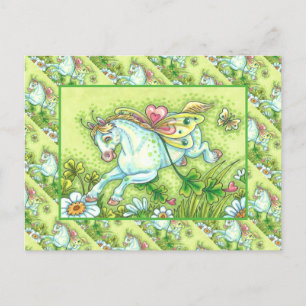 CARTES POUR FÊTES ANNUELLES CUTE ST. LA JOURNÉE DE PATRICK VOLANT IRLANDAIS PO