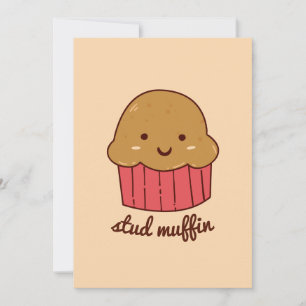 Cartes Pour Fêtes Annuelles Cute Stud Muffin Valentine