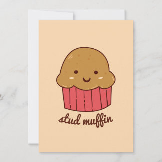 Cartes Pour Fêtes Annuelles Cute Stud Muffin Valentine