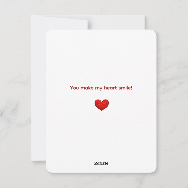 Cartes Pour Fêtes Annuelles Cute Teddy Bear Couple in Love  (Dos)