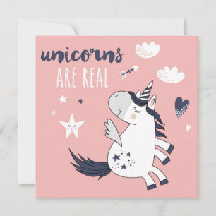Cartes Pour Fêtes Annuelles Cute Unicorn
