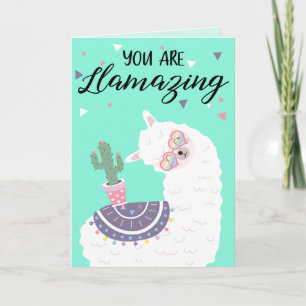 Cartes Pour Fêtes Annuelles Cute Valentine Llama