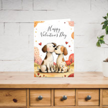 Cute Valentine’s Dog Card