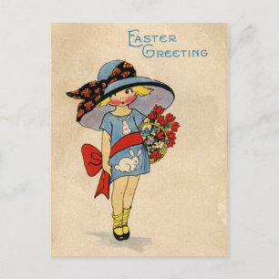 Cartes Pour Fêtes Annuelles Cutie de Pâques vintage