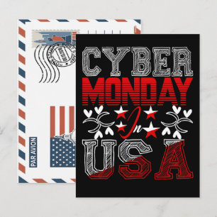 Cartes Pour Fêtes Annuelles Cyber lundi aux États-Unis événement de vente desi