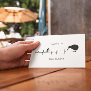 Cartes Pour Fêtes Annuelles Cycling Life, Nouvelle-Zélande personnalisable