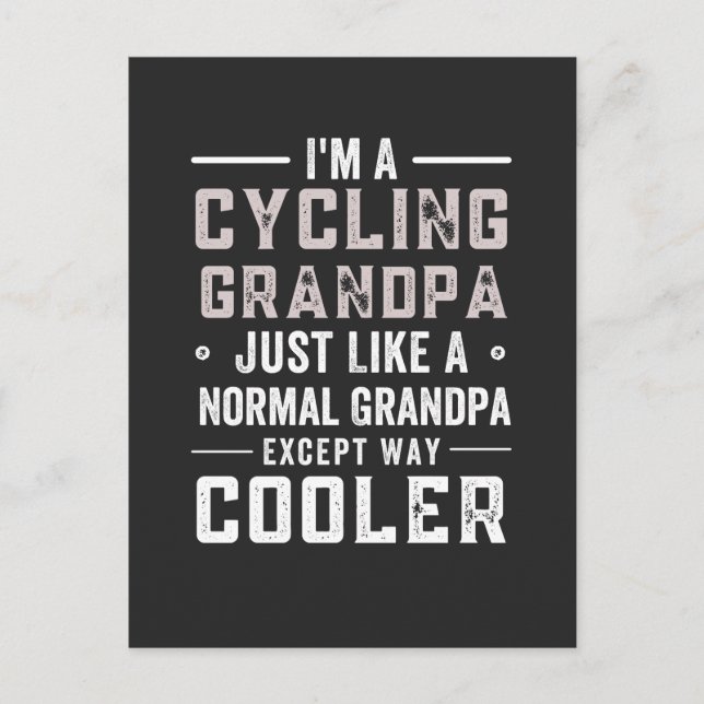 Cartes Pour Fêtes Annuelles Cyclisme (Devant)