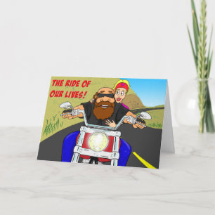 Cartes Pour Fêtes Annuelles Cycliste Valentine
