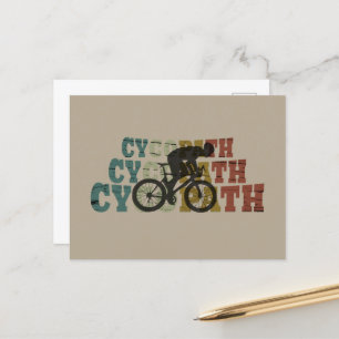 Cartes Pour Fêtes Annuelles Cycopath drôle vélo