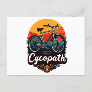 Cartes Pour Fêtes Annuelles Cycopaure : Vélo énergétique et soleil couchant Gr