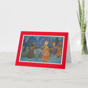 CARTES POUR FÊTES ANNUELLES CZECHOSLOVAKIAN CHRISTMAS FOLART