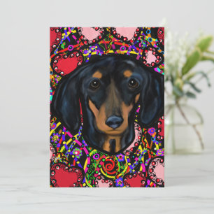CARTES POUR FÊTES ANNUELLES DACHSHUND