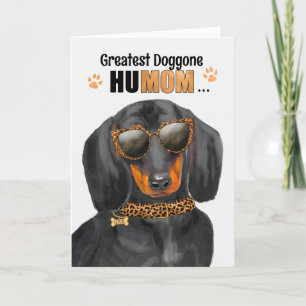 Cartes Pour Fêtes Annuelles Dachshund Chien le plus grand HuMOM Fête des Mères