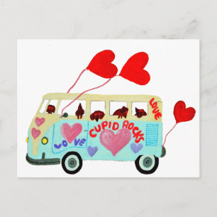 Cartes Pour Fêtes Annuelles Dachshund Cupids Dans Leur Valentine Love Mobile