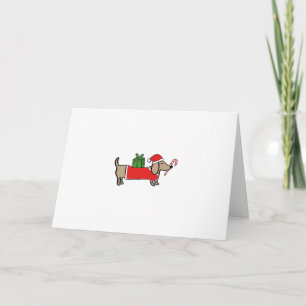 Cartes Pour Fêtes Annuelles Dachshund de Noël