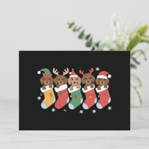Cartes Pour Fêtes Annuelles Dachshund Maman Noël Amoureux des chiens cadeau No