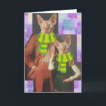 CARTES POUR FÊTES ANNUELLES DAD BIRTHDAY RETRO CAT FUNNY GREETING CARD<br><div class="desc">FUNNY CAT CARD FOR DAD!!</div>