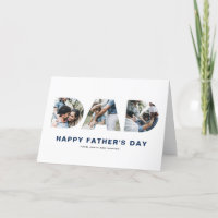 DAD Cutout Photo Collage Happy Fête des pères