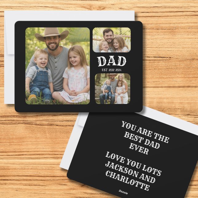 Cartes Pour Fêtes Annuelles Dad Est 3 Photo (Créateur téléchargé)