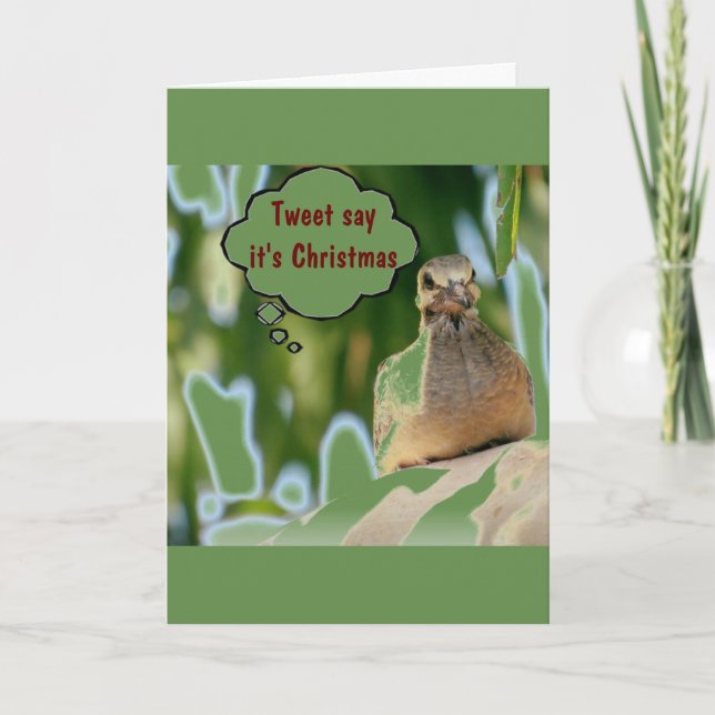 CARTES POUR FÊTES ANNUELLES ***DAD** "TWEET DIT QUE C'EST **VOTRE ANNIVERSAIRE (Devant)