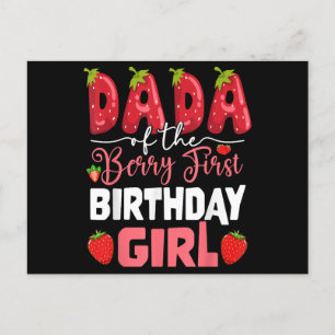 Cartes Pour Fêtes Annuelles Dada of the Berry Premier anniversaire de Girl Str