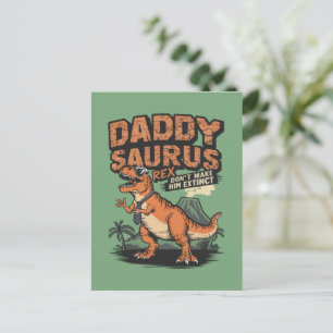 Cartes Pour Fêtes Annuelles Daddysaurus Rex - Légende préhistorique Cool