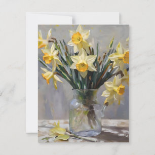 Cartes Pour Fêtes Annuelles Daffodiques de Pâques D - Huiles