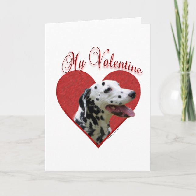 Cartes Pour Fêtes Annuelles Dalmatian My Valentine (Devant)