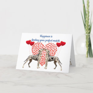 Cartes Pour Fêtes Annuelles Dalmatiens Parfait Match Valentine