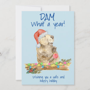 Cartes Pour Fêtes Annuelles Dam Quelle année Beaver 2020 Noël